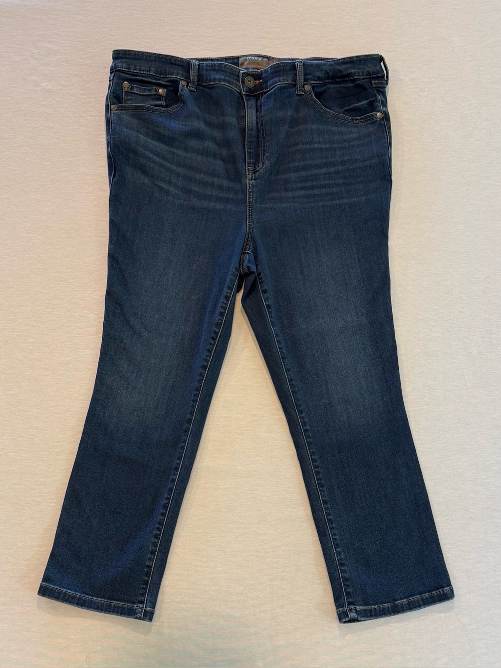 Torrid Crop MidFit Super Skinny & Super Soft High-Rise Jeans Size 18 Denim